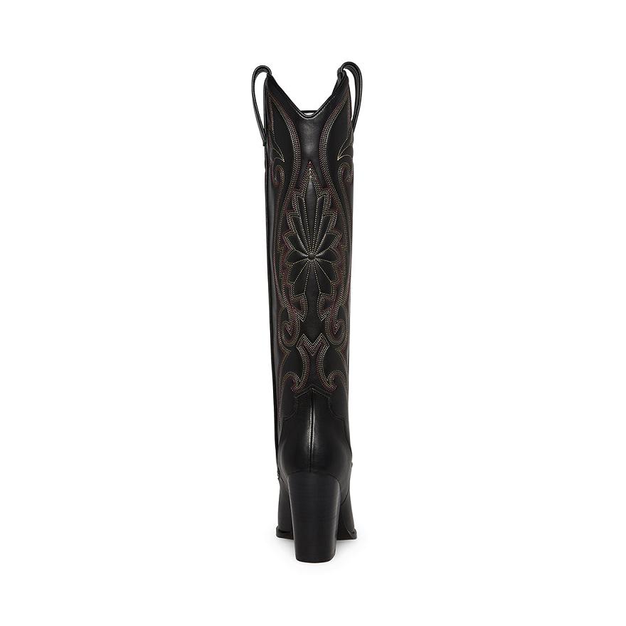 Steve Madden LASSO Női Hosszú Szárú Csizma Fekete Színes | 052BPAFZY