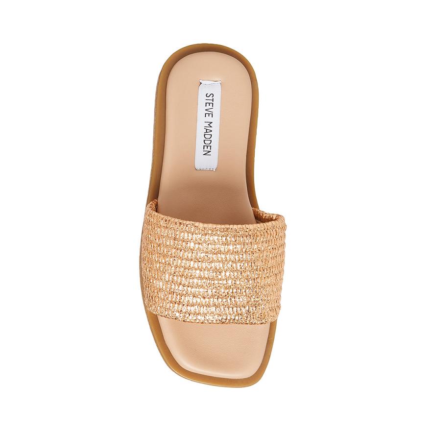Steve Madden LEIGH Női Papucs Rózsaszín Arany | 012THWQDV