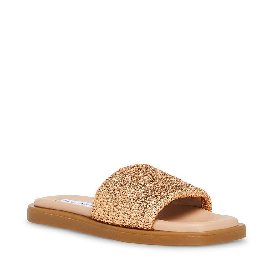 Steve Madden LEIGH Női Szandál Rózsaszín Arany | 704YLCKNX