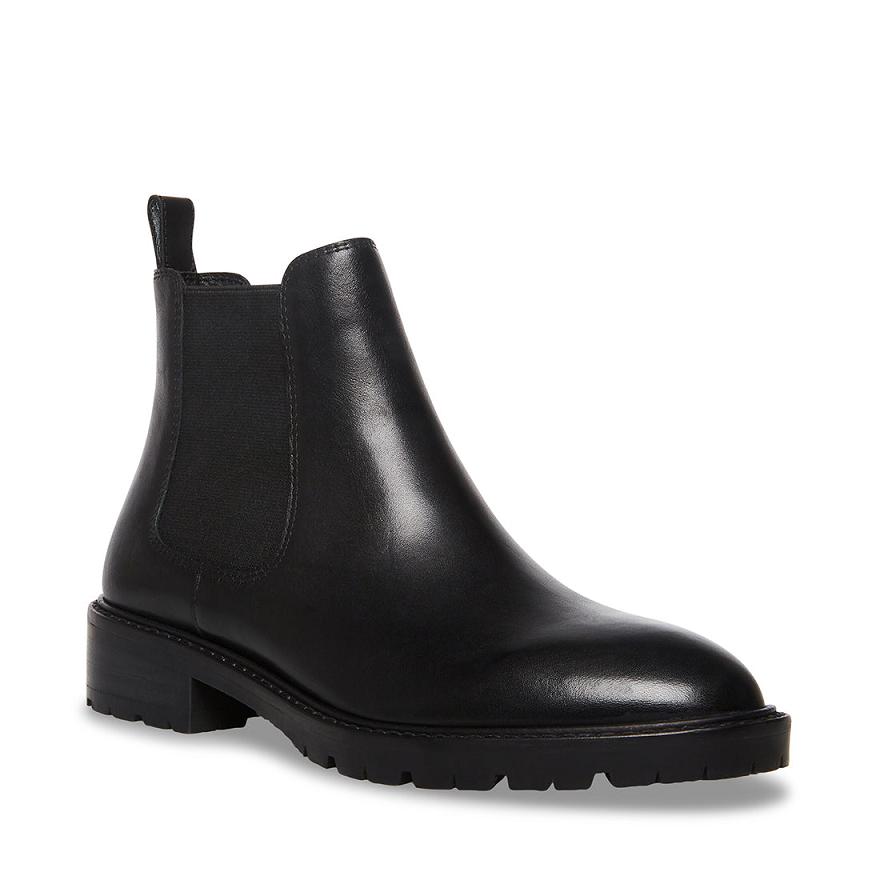 Steve Madden LEOPOLD Női Bokacsizma Fekete | 431KJCOIY