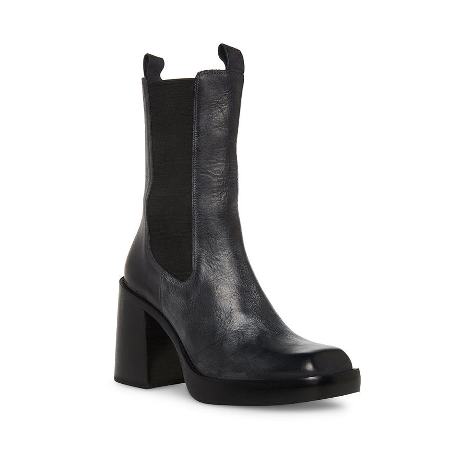 Steve Madden LIRA Női Chelsea Csizma Fekete | 815LEIKVT