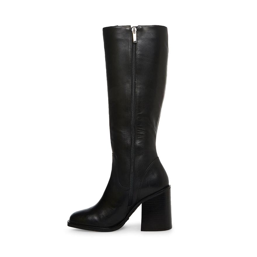 Steve Madden LIZA Női Hosszú Szárú Csizma Fekete | 857MPCZRD