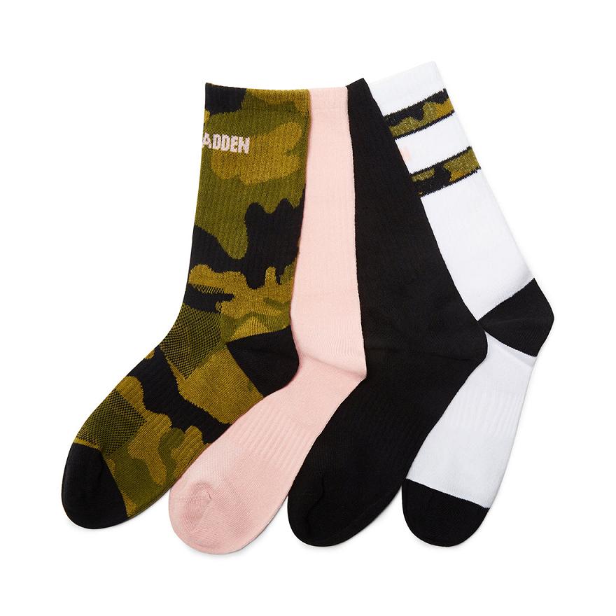 Steve Madden LOGO CREW SOCKS Női Zokni Camo | 632TWIFJD