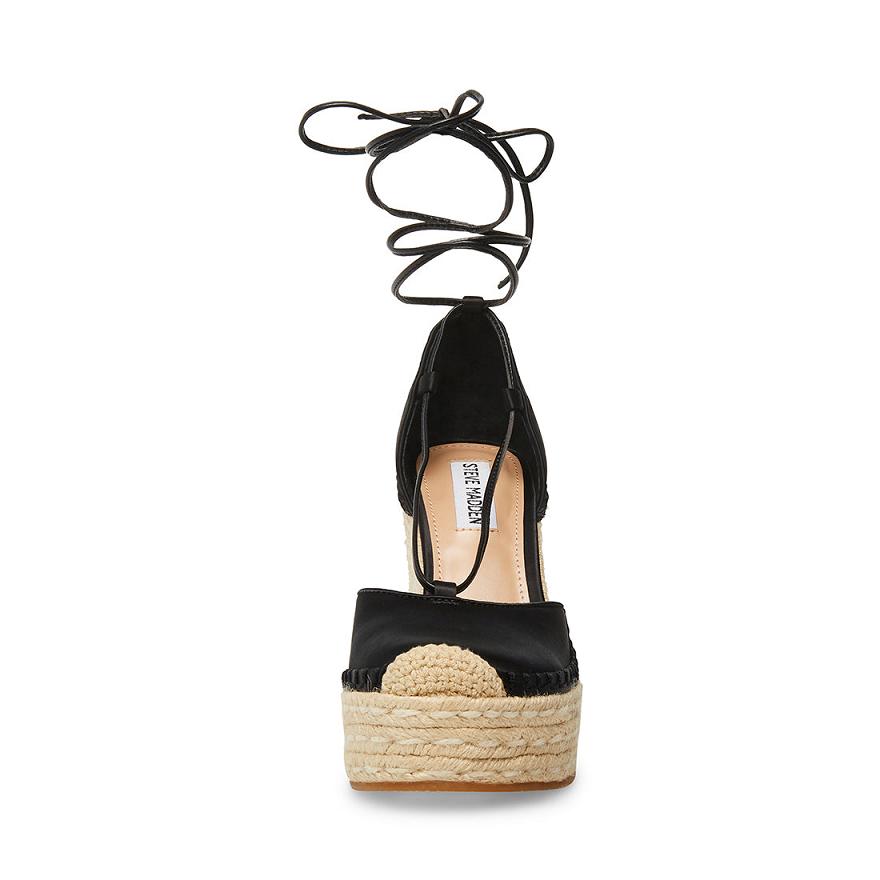 Steve Madden LORETTA Női Szandál Fekete | 308LJDBMT