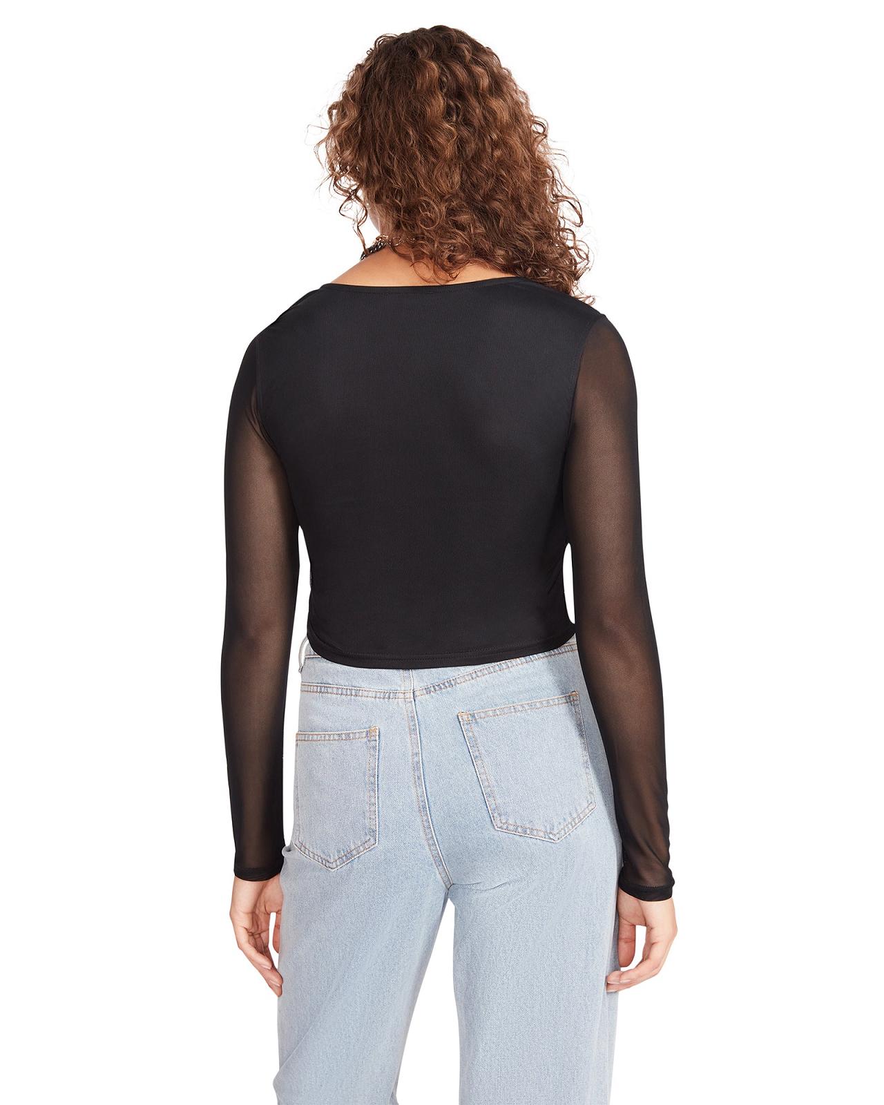 Steve Madden LUNA TOP Női Felsők Fekete | 840FRBWGQ