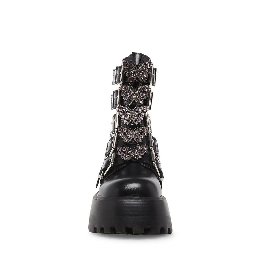Steve Madden MADDY Női Bokacsizma Fekete | 781CIKWXF