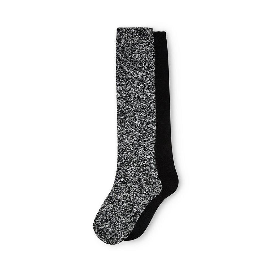 Steve Madden MARLED KNEE SOCK Női Zokni Fekete Színes | 471QTDNRC