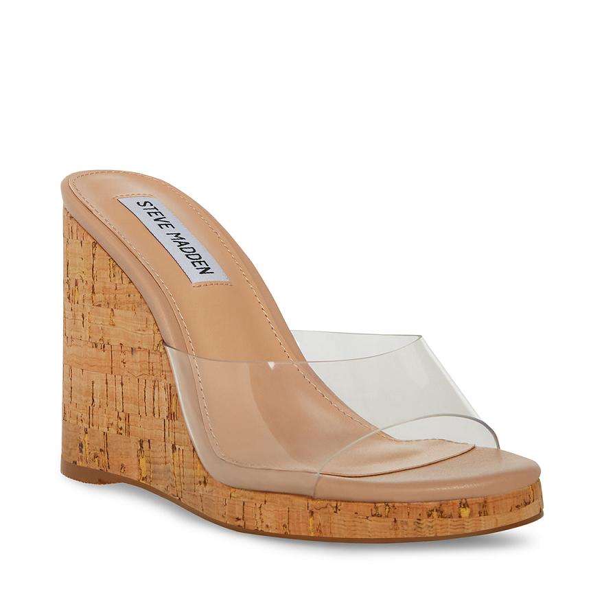 Steve Madden MARVELOUS Női Szandál Clear | 751OUEQGX