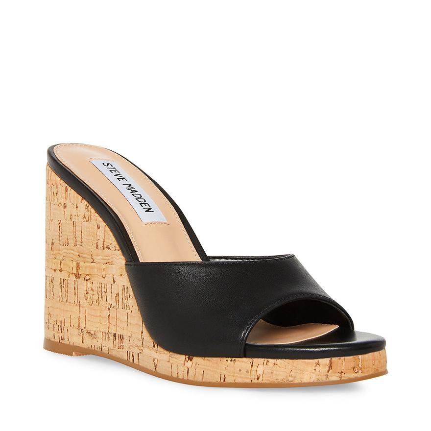 Steve Madden MARVELOUS Női Szandál Fekete | 215AWMXBP
