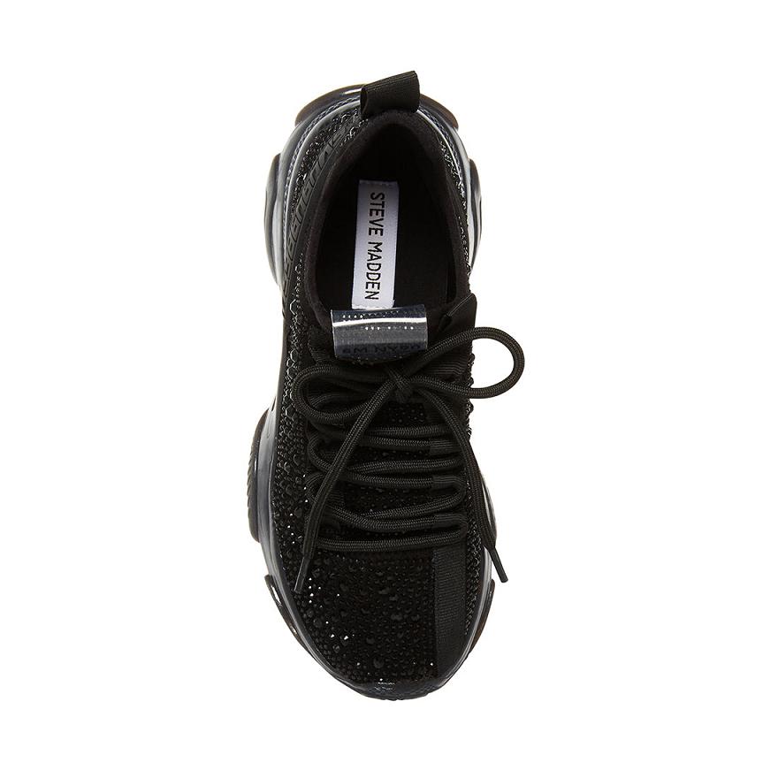 Steve Madden MAXIMA-R Sneakers Női Sneaker Fekete | 674ZBKSNQ