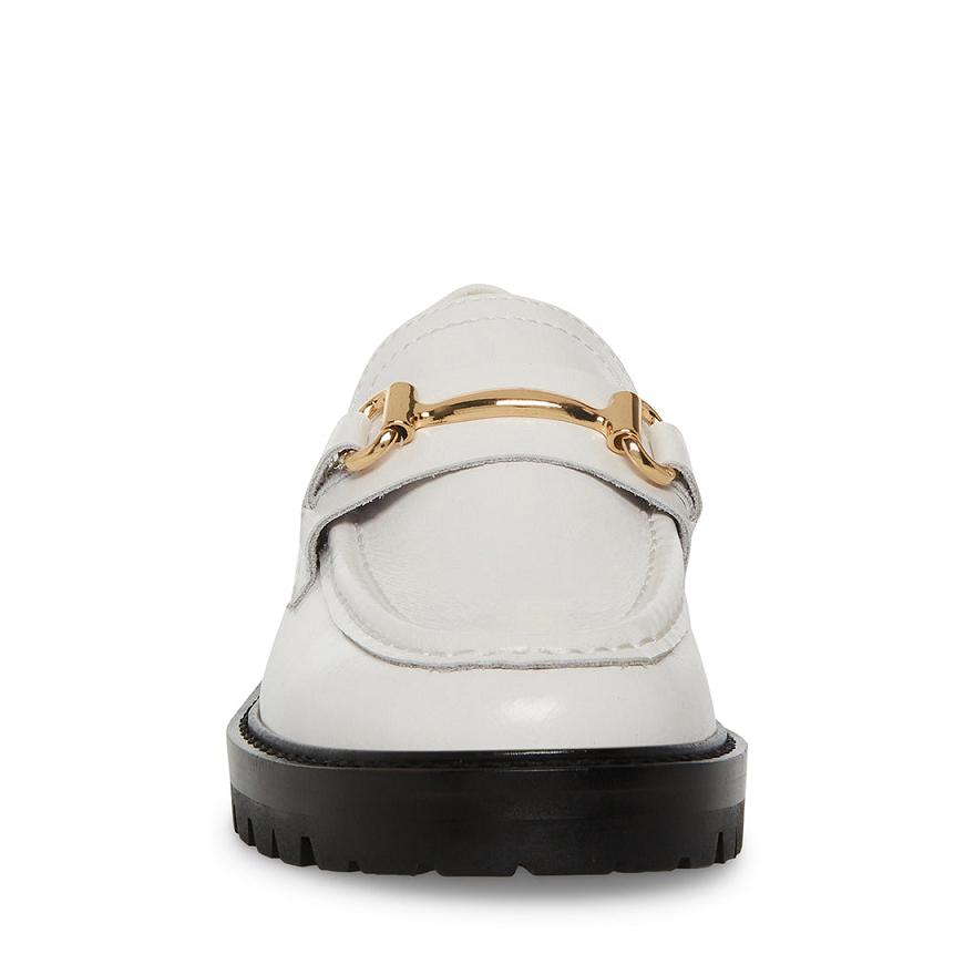 Steve Madden MISTOR Női Loafer Cipő Fehér | 426ULVYAD