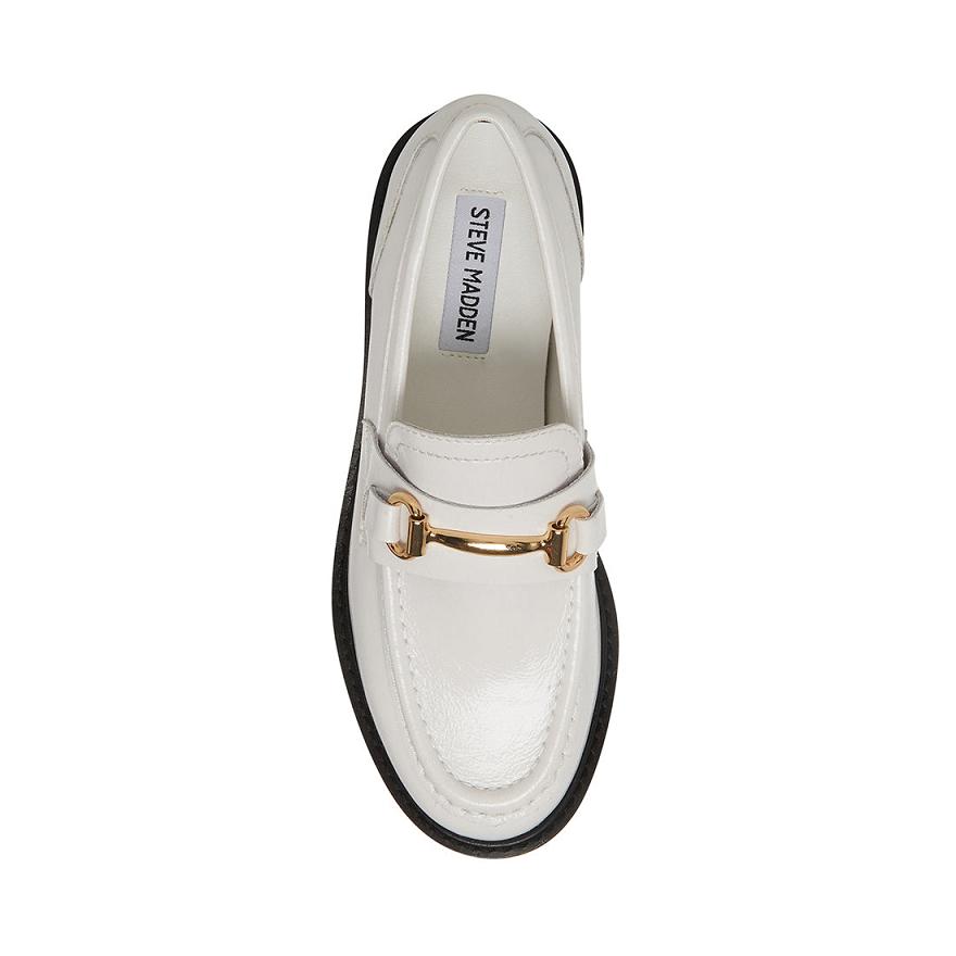 Steve Madden MISTOR Női Loafer Cipő Fehér | 426ULVYAD