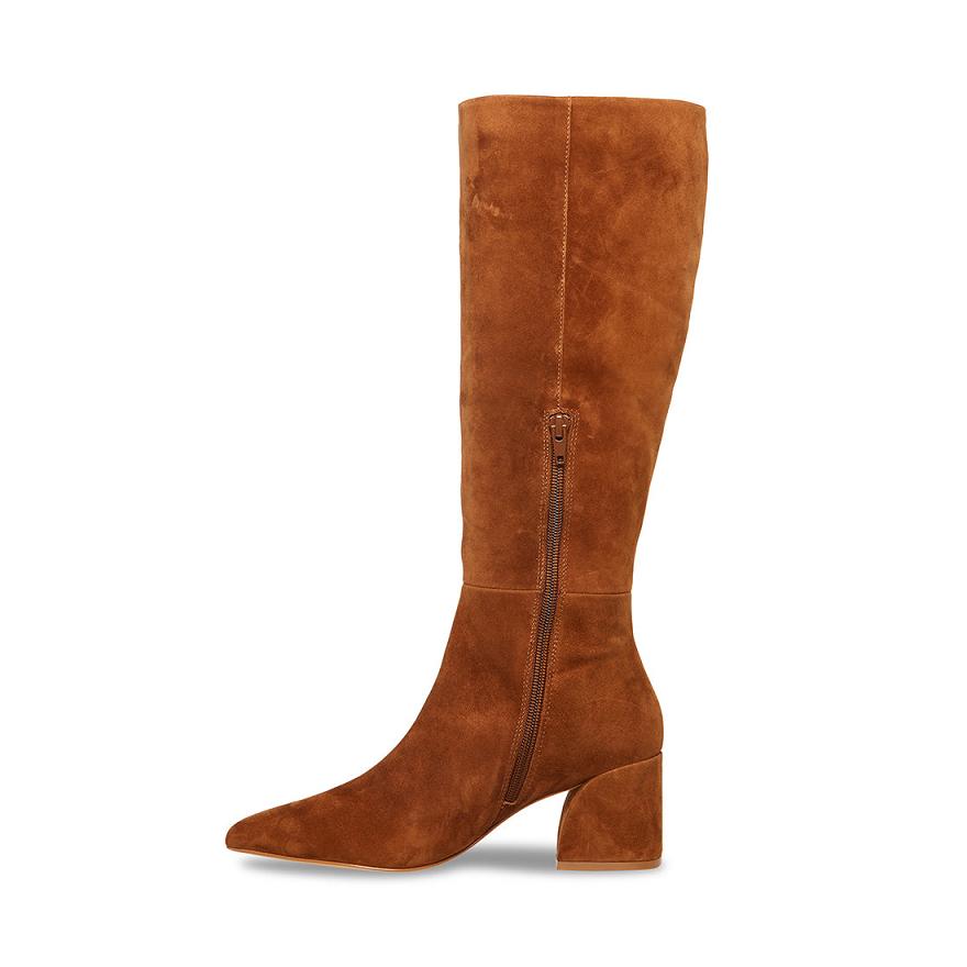 Steve Madden MONA Női Hosszú Szárú Csizma Barna | 593UHOTSB