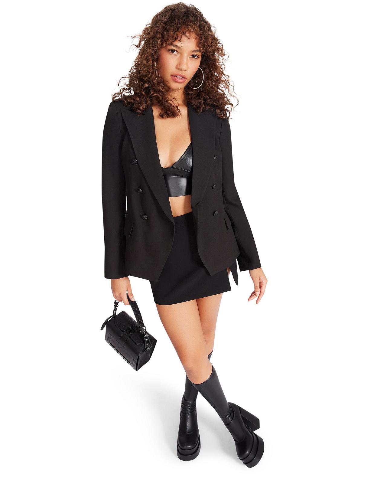 Steve Madden NAOMI BLAZER Női Blézerek Fekete | 218USOMCQ