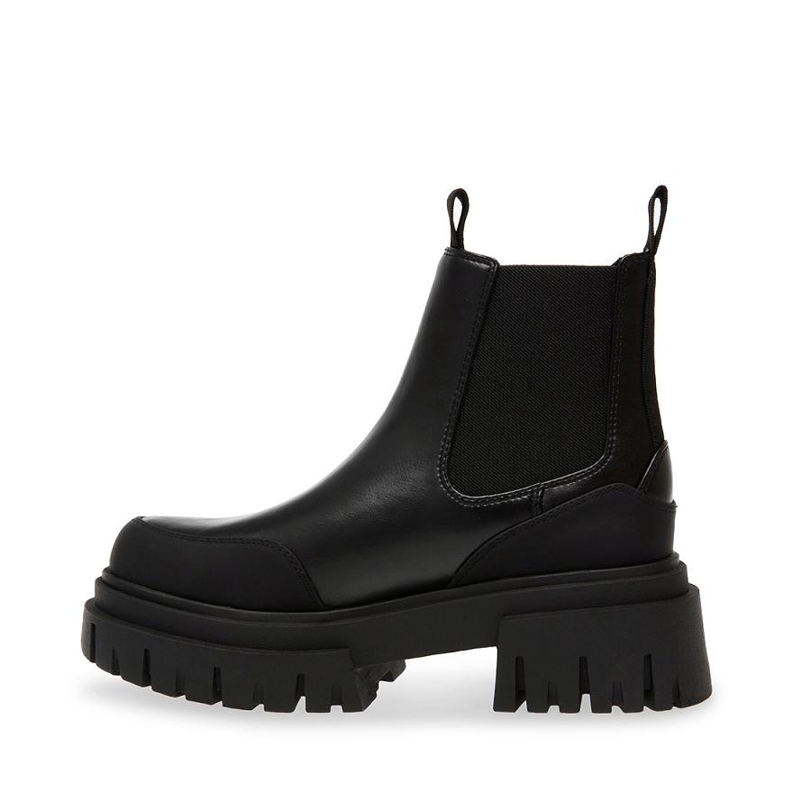 Steve Madden NICKI Női Chelsea Csizma Fekete | 514JCDATK