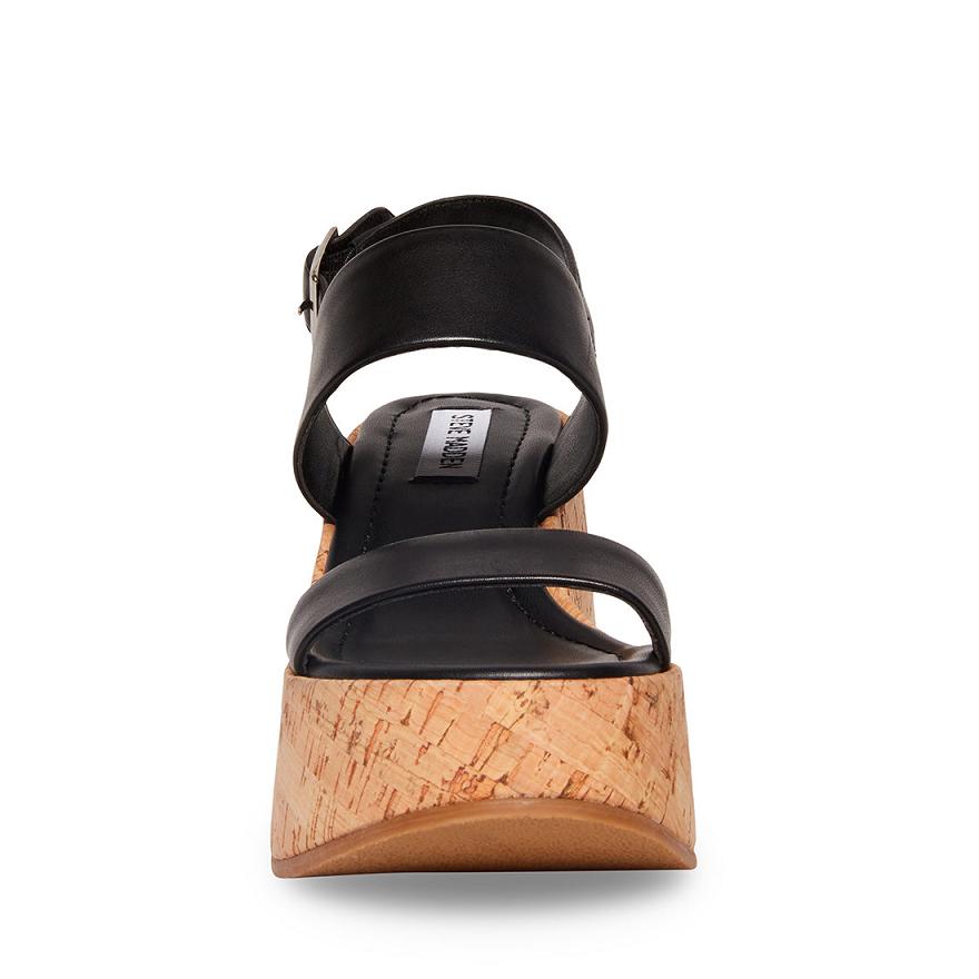 Steve Madden PAM Női Szandál Fekete | 015GRFXMV