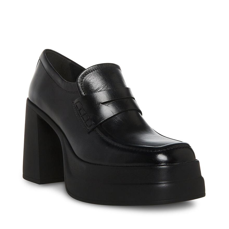 Steve Madden PERRY Női Loafer Cipő Fekete | 653NRIQXV