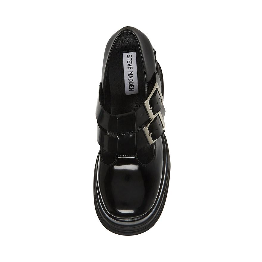 Steve Madden PHASE Mary Jane Női Loafer Cipő Fekete | 078BLJDUX