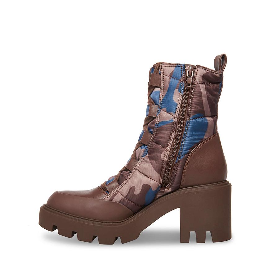 Steve Madden PIEPER Női Bokacsizma Camo | 603KEAPOL