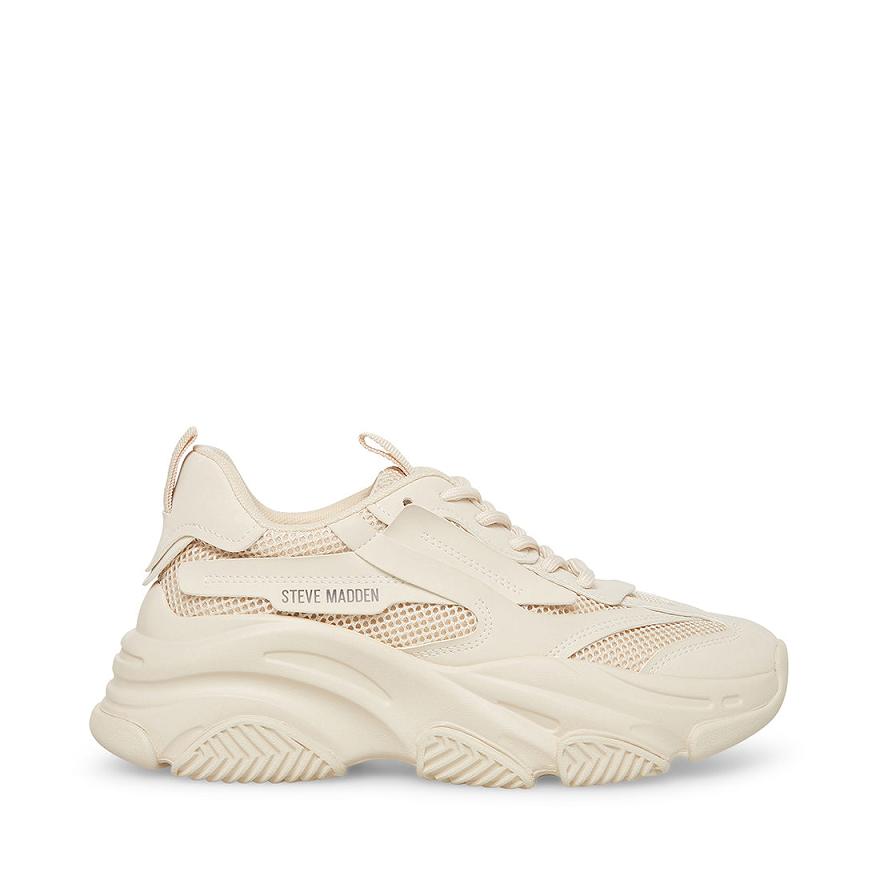 Steve Madden POSSESSION Női Sportcipő Bone | 912ZHCOYT