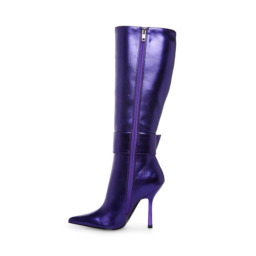 Steve Madden PRIYANKA Női Hosszú Szárú Csizma Lila | 450BJWRPY