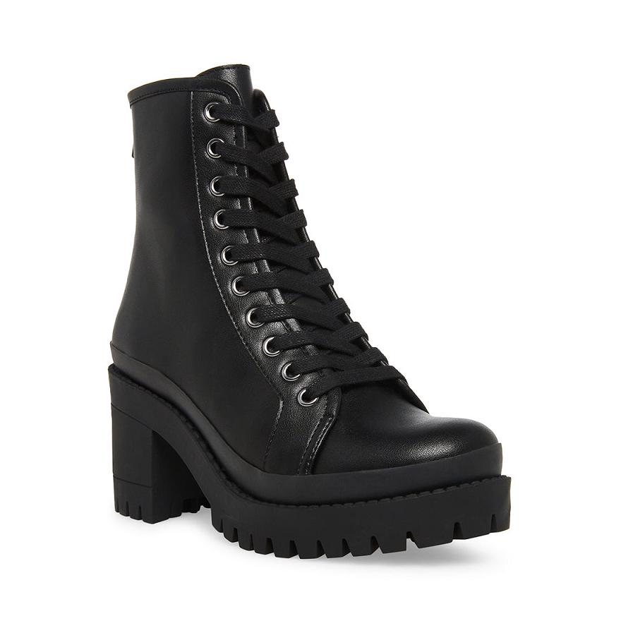 Steve Madden PROVIDE Női Platform Cipő Fekete | 836YUJGCT
