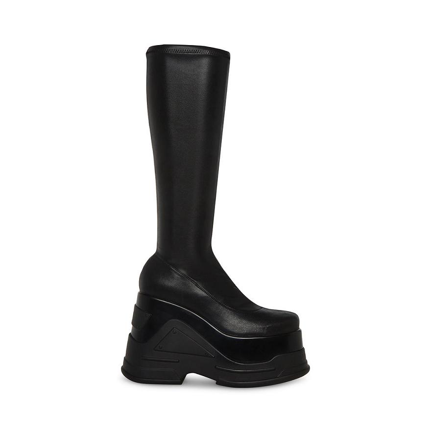 Steve Madden PURPOSE Női Hosszú Szárú Csizma Fekete | 780VNSMPH