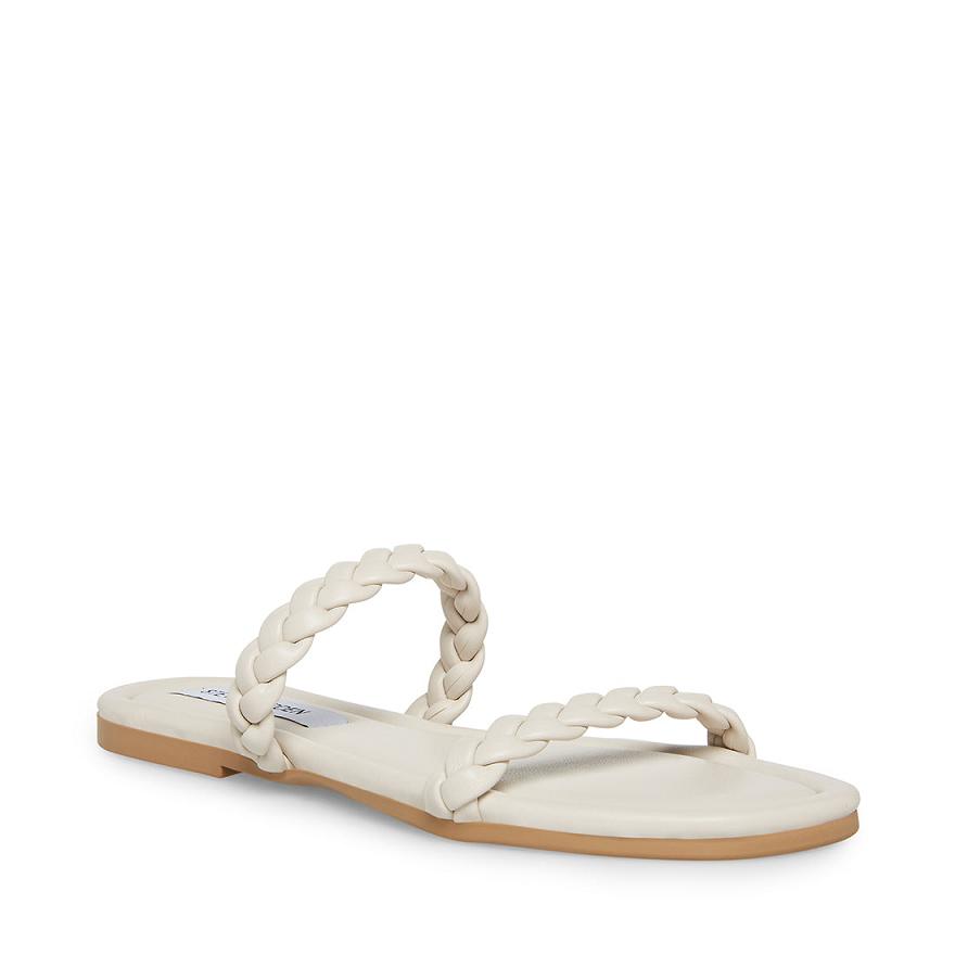 Steve Madden RAYAN Női Papucs Bone | 951WMXUQS