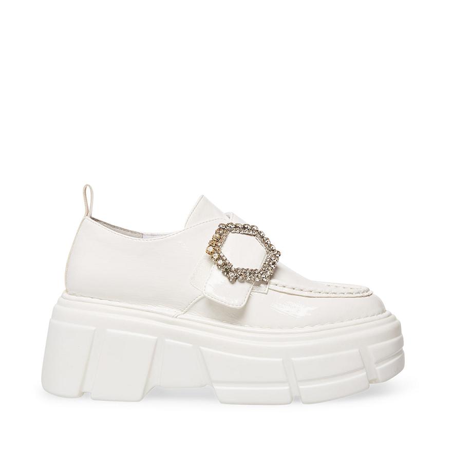 Steve Madden REGAL Női Loafer Cipő Fehér | 546KNITOL
