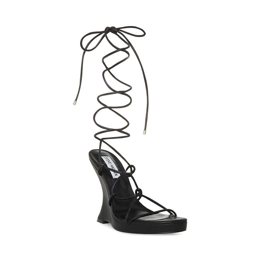 Steve Madden REZY Női Magassarkú Fekete | 068JEHNQM