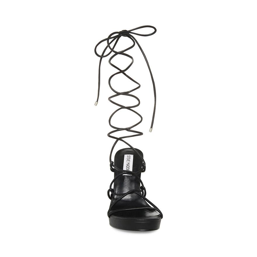 Steve Madden REZY Női Magassarkú Fekete | 068JEHNQM