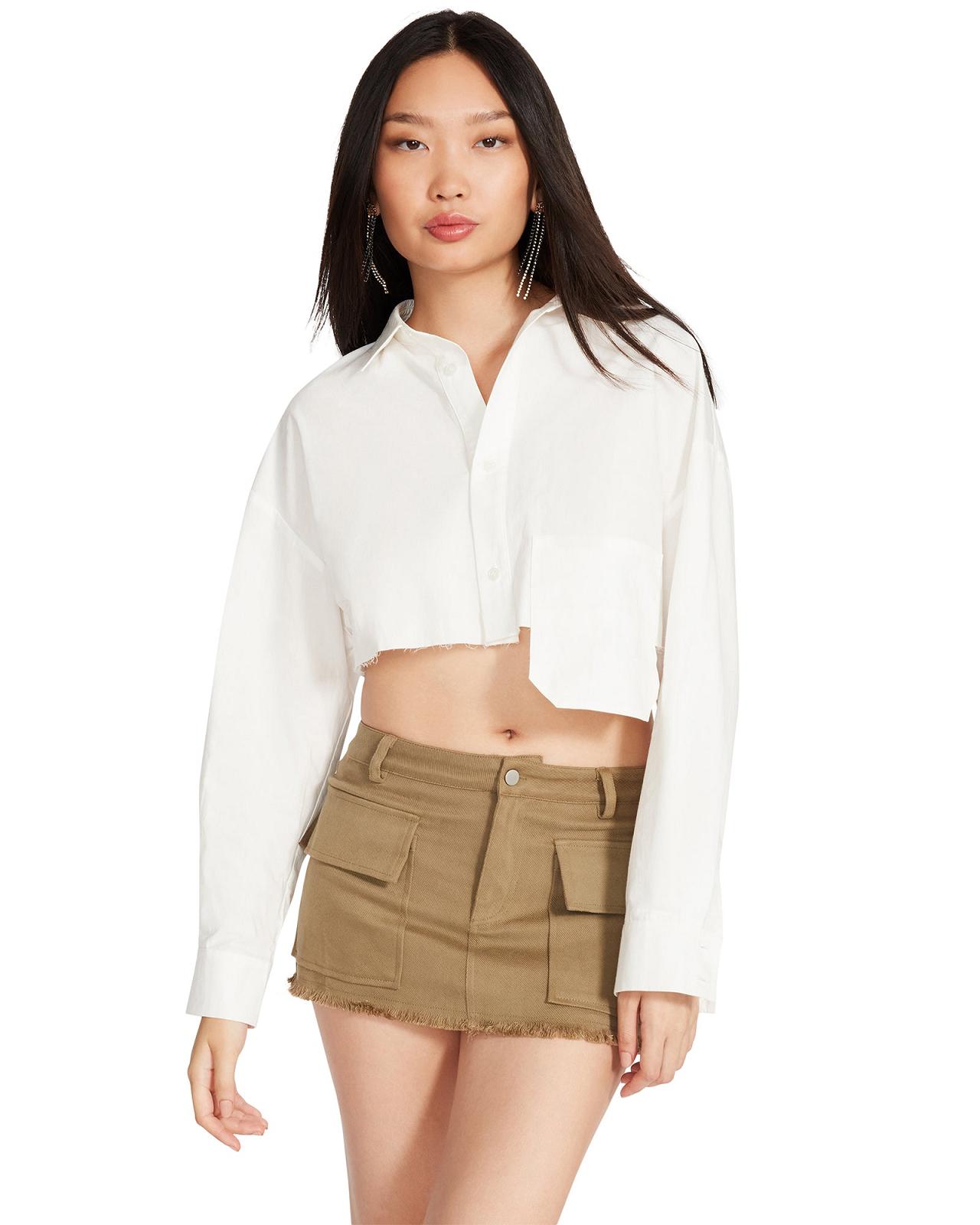 Steve Madden RYLIE TOP Női Ingek Fehér | 382KSTZQY