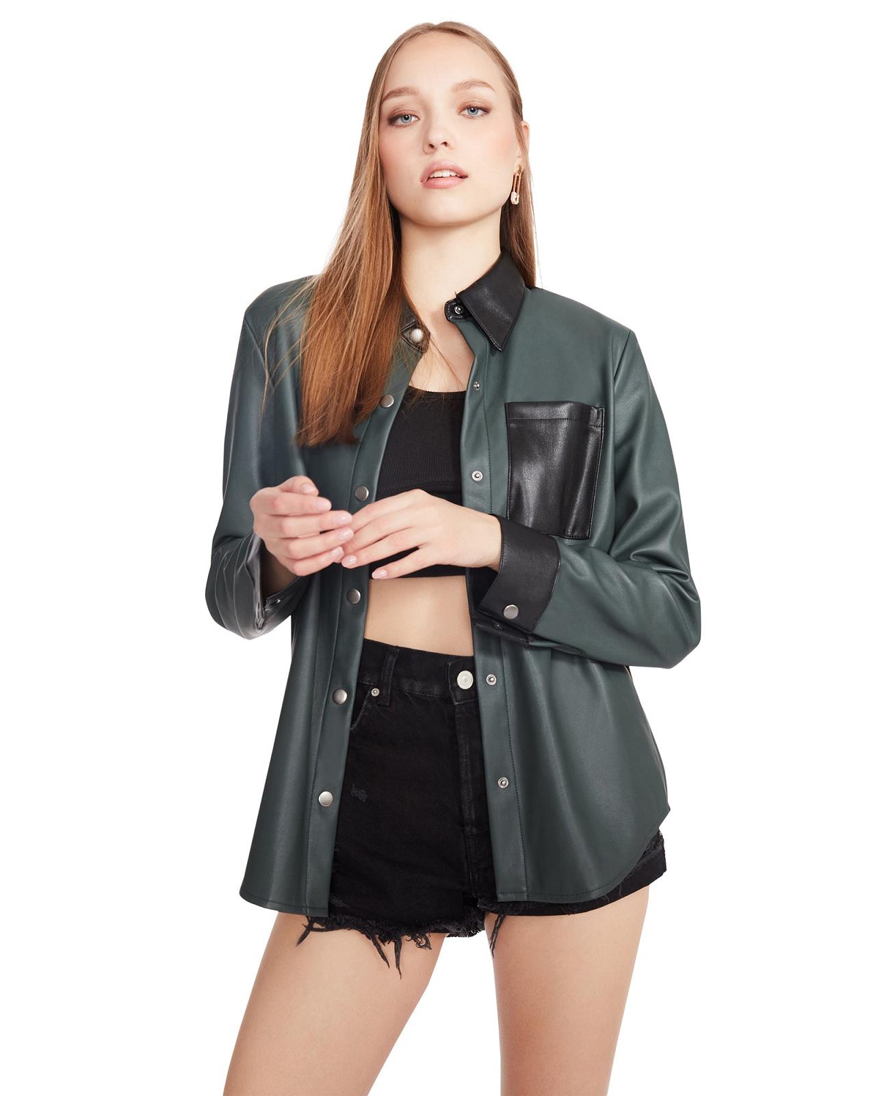 Steve Madden SAM TOP Női Ingek Zöld | 026JOLDVT