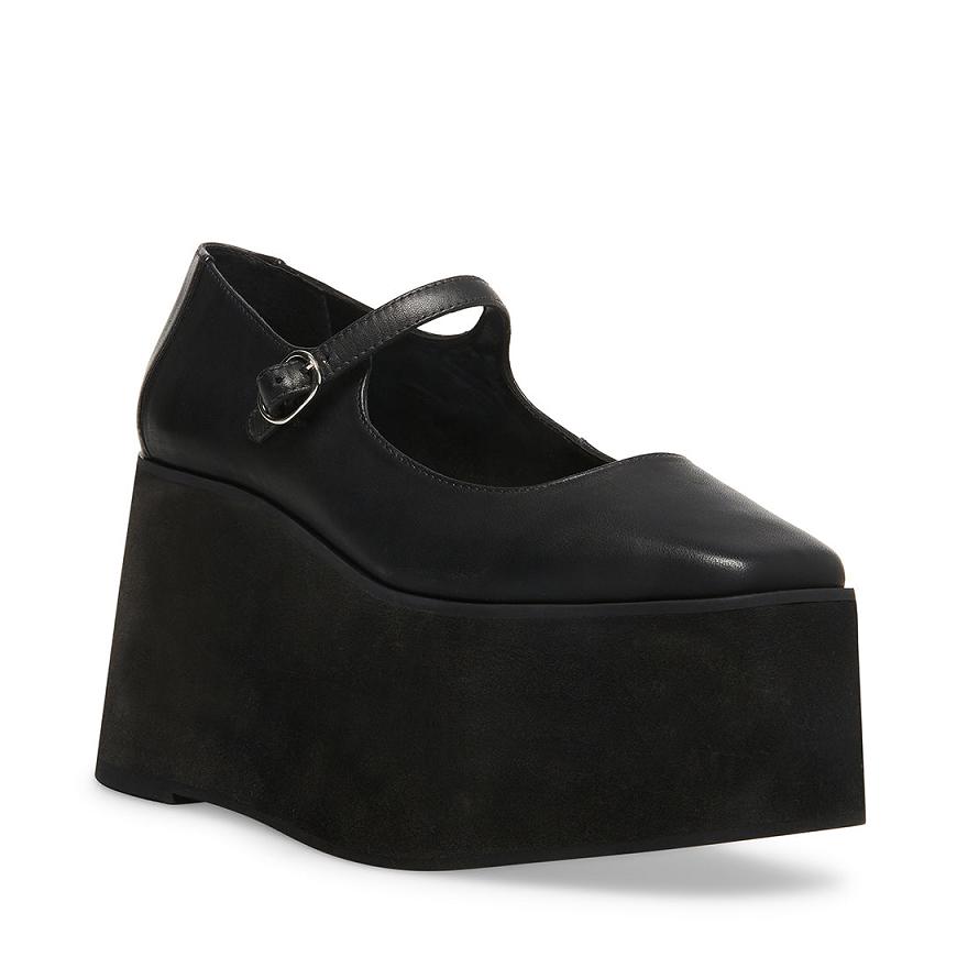 Steve Madden SASHA Mary Jane Női Platform Cipő Fekete | 852IUQHFB