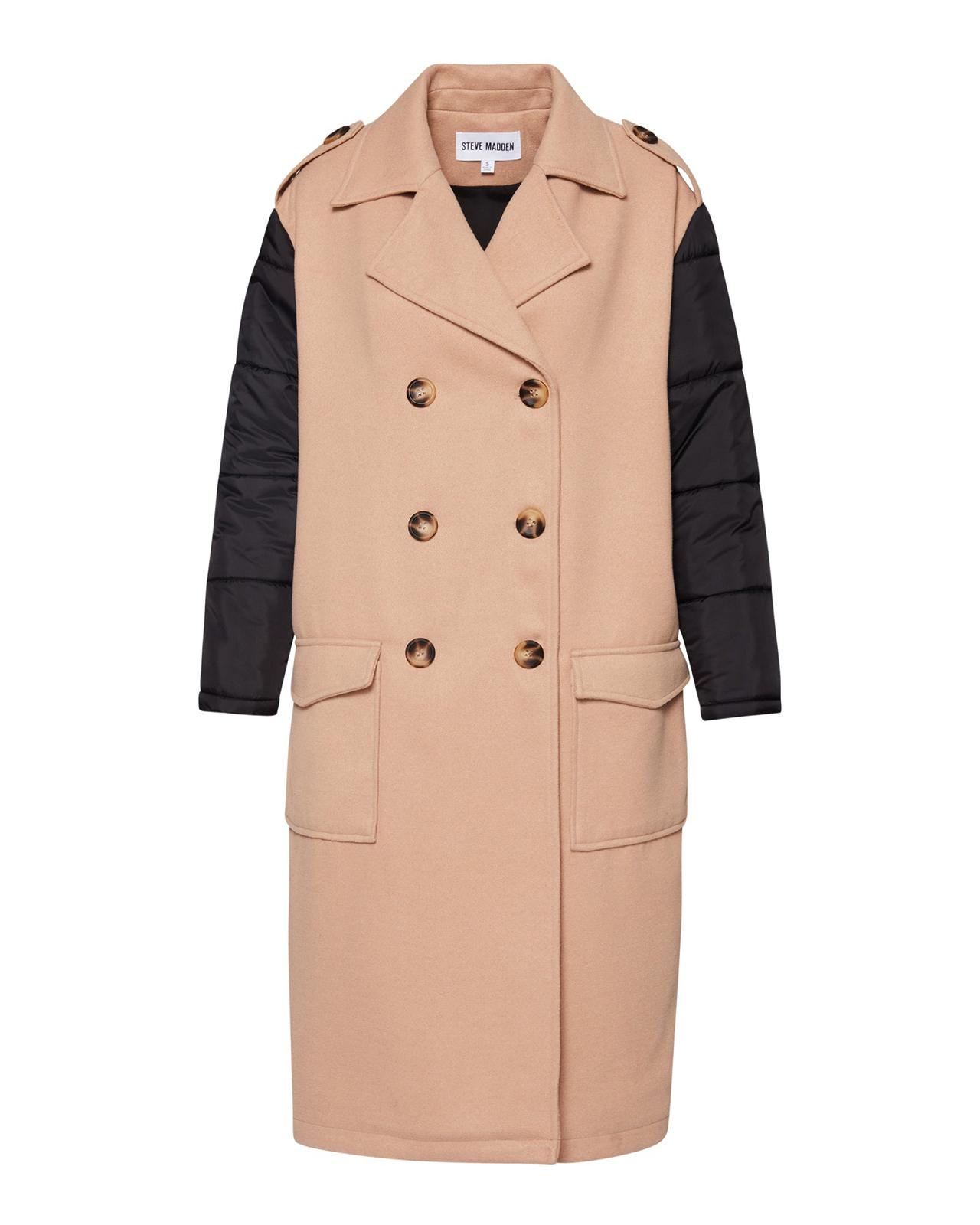 Steve Madden SAVANNAH COAT Női Kabátok Barna | 597XWKTGP