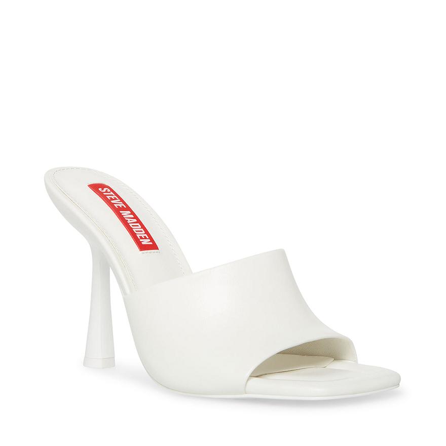 Steve Madden SELENE Női Mule Cipő Fehér | 258PWNVGL