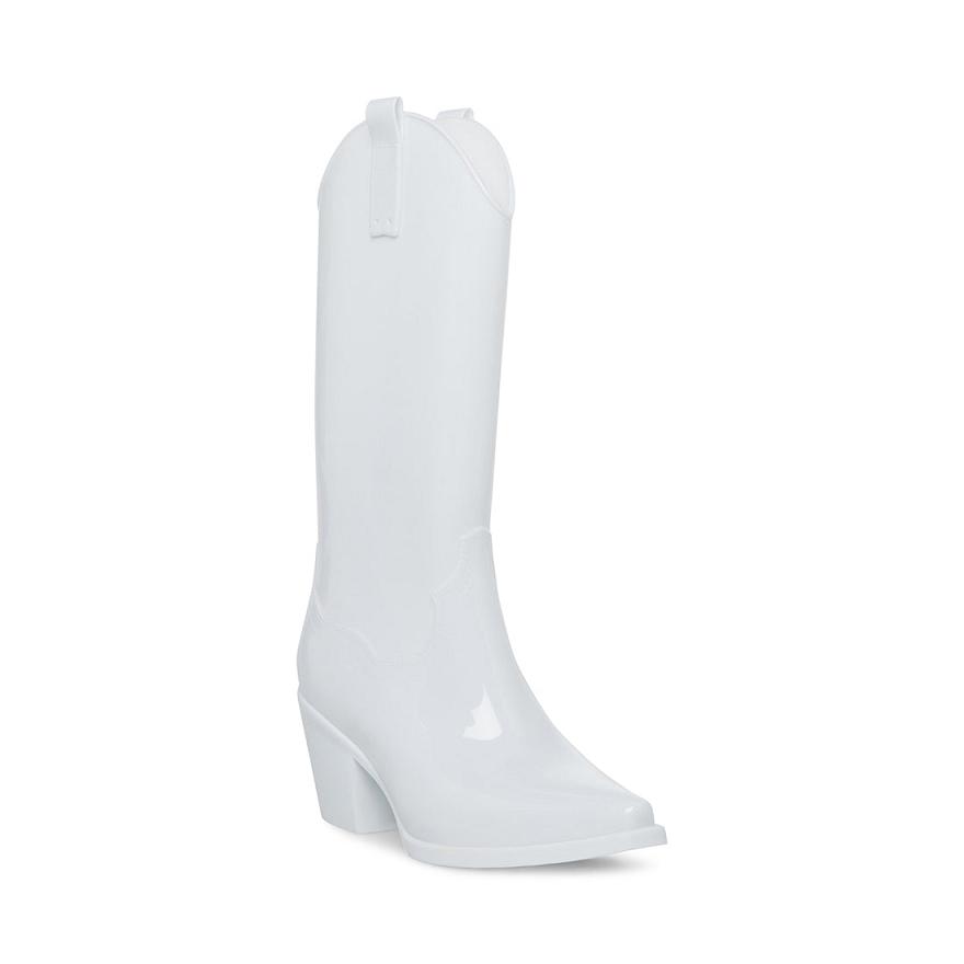Steve Madden SHALLOW Női Csizma Fehér | 692YEPQUX