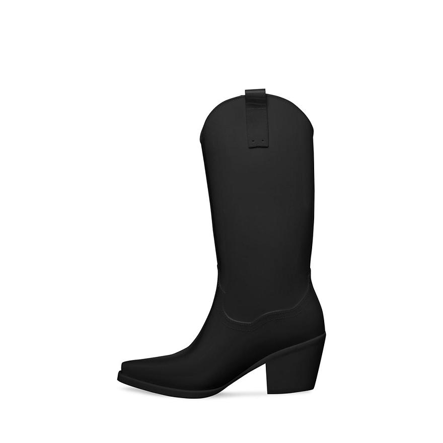 Steve Madden SHALLOW Női Csizma Fekete | 621TLEAJV