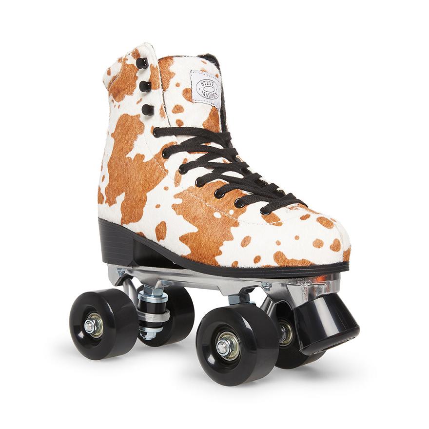 Steve Madden SK8R COW PRINT Sneakers Női Sneaker Barna Barna | 675DVMOCA