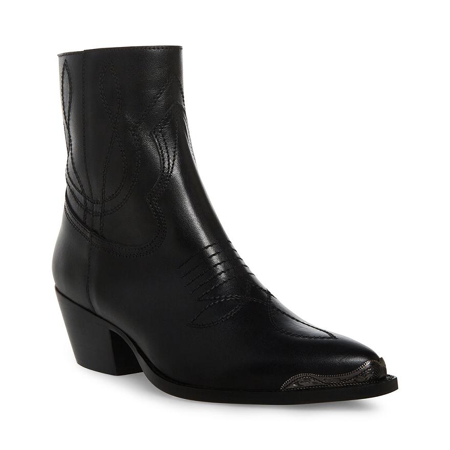 Steve Madden SON Női Bokacsizma Fekete | 041SVFENK