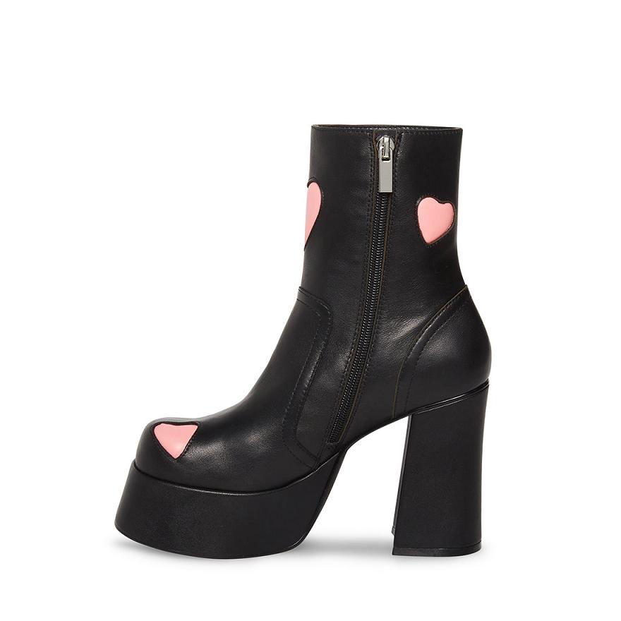 Steve Madden SWEETHEART Női Bokacsizma Fekete | 475ZCXKOH