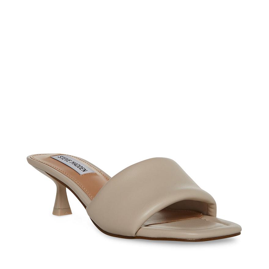 Steve Madden SYRAH Női Mule Cipő Bone | 791MSPBLO