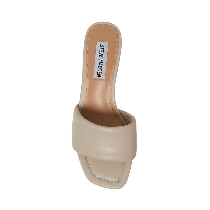 Steve Madden SYRAH Női Mule Cipő Bone | 791MSPBLO