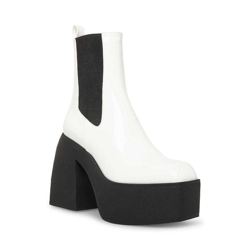 Steve Madden TEASER Női Platform Cipő Fehér | 371DGIOBZ