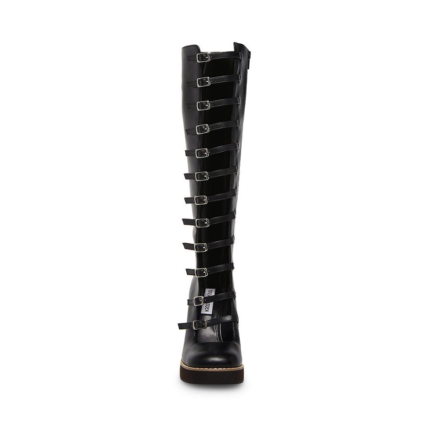 Steve Madden TEMPO Női Platform Cipő Fekete | 408FZHTES
