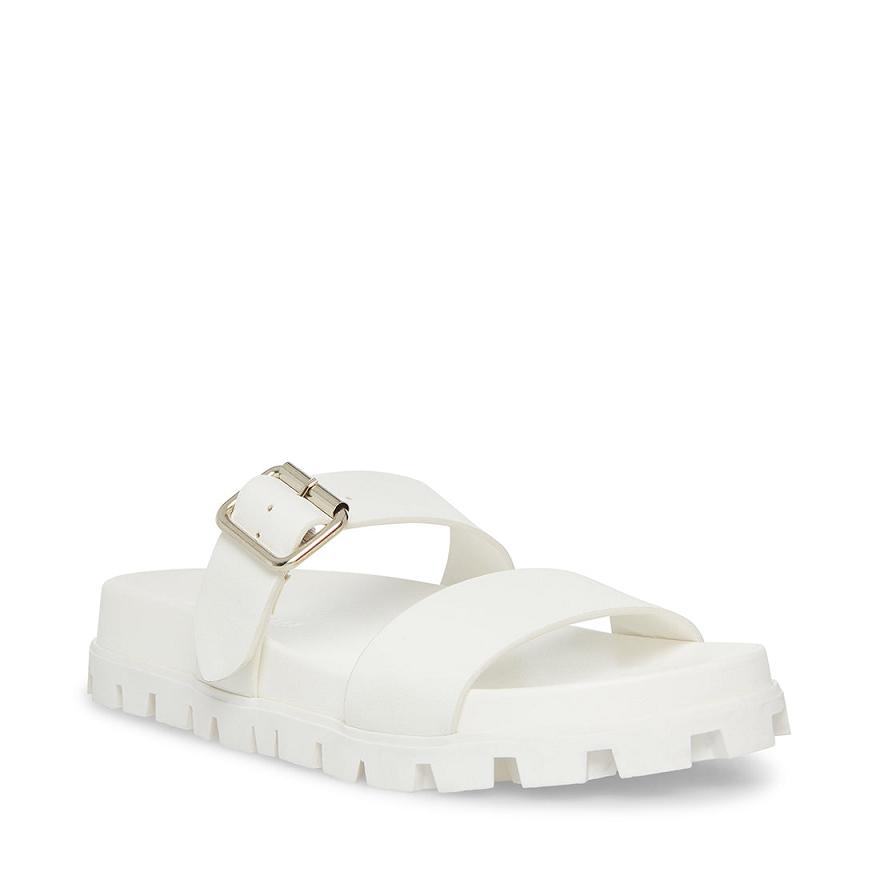 Steve Madden TILDEN Női Papucs Fehér | 604FBHSQT
