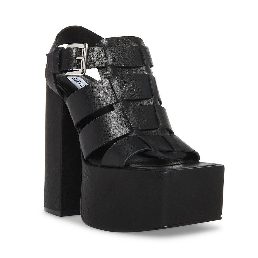 Steve Madden TRANQUIL Női Szandál Fekete | 953VMWPIY