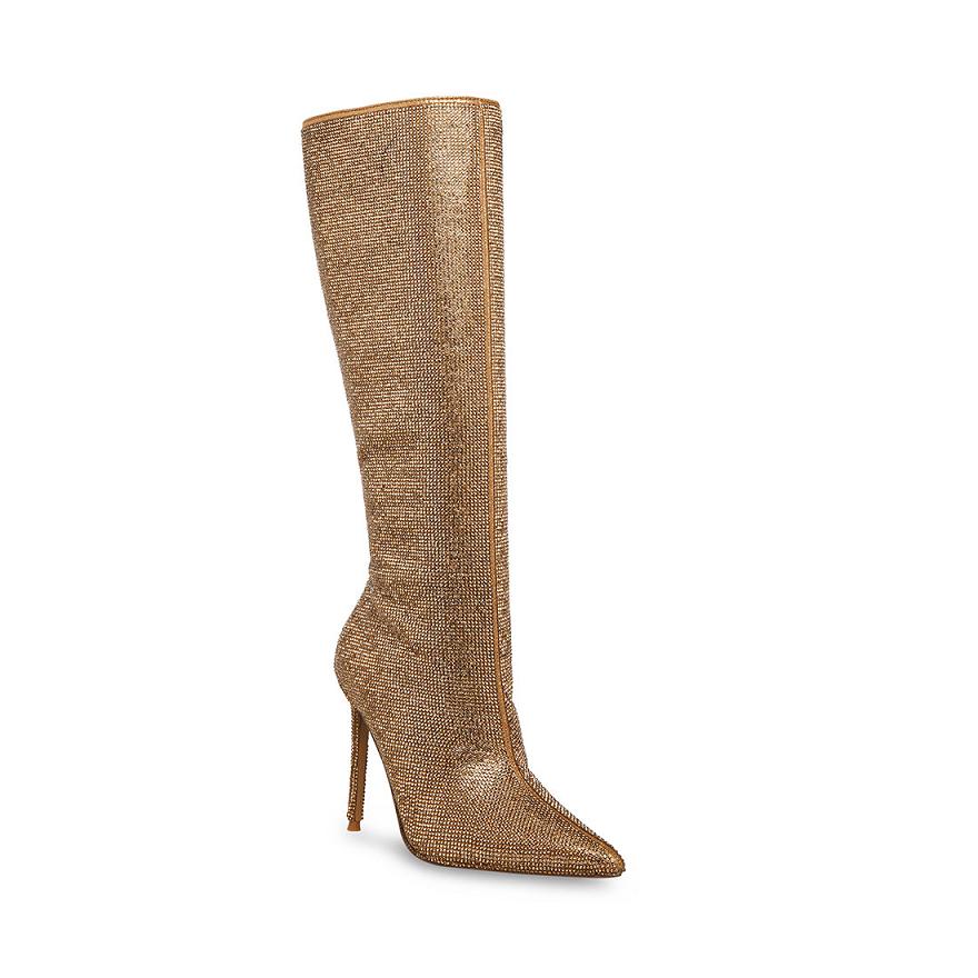 Steve Madden VALINDA Női Hosszú Szárú Csizma Bronze | 293GNJLWT