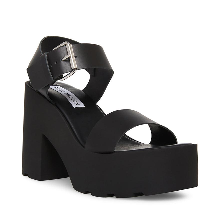 Steve Madden VESTA Női Szandál Fekete | 365QSGNXV