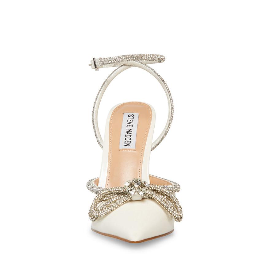Steve Madden VIABLE Női Magassarkú Fehér | 462YTVGBZ